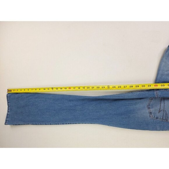 American Eagle Outfitters Size 00 Women 32" Inseam Curvy Kick Boot Stretch Jeans - Picture 9 of 13